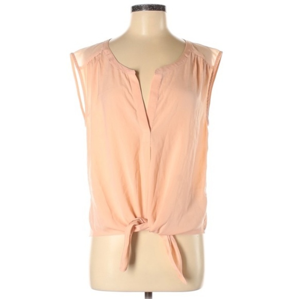 ⏰American Eagle M coral cap sleeve tie up blouse